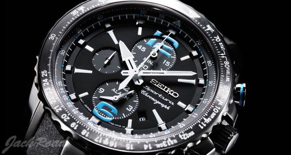 SEIKO 精工SNAF25 Sportura Aviator Chronograph 男款 多功能计时腕表