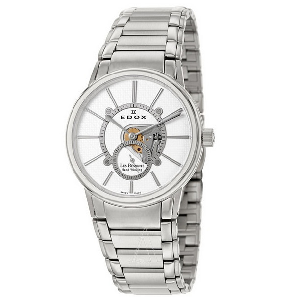EDOX 依度 Les Bemonts系列 72011-3-AIN 男款 机械腕表(手动上链、7mm)