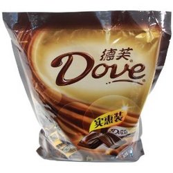 Dove 德芙 丝滑牛奶/香浓黑巧克力 516g*2