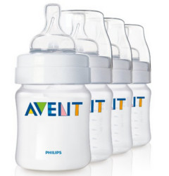 新低价！AVENT 新安怡 Classic 经典婴儿奶瓶 120ml*4