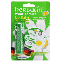Herbacin 小甘菊 修护唇膏 4.8g+经典护手霜 20ml