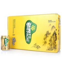 全国补货：Snowbeer 雪花啤酒 8度 纯生 330ml*24听*2箱