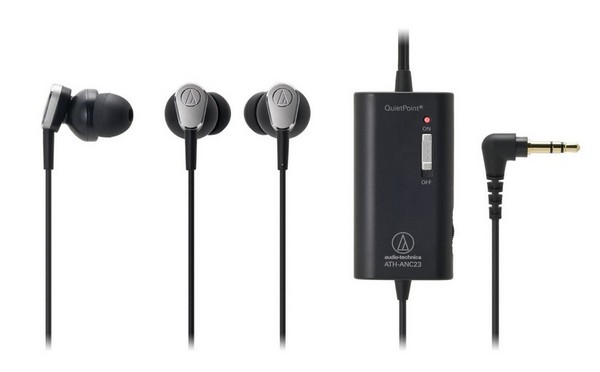 Audio-Technica 铁三角 ATH-ANC23 主动降噪 入耳式耳机
