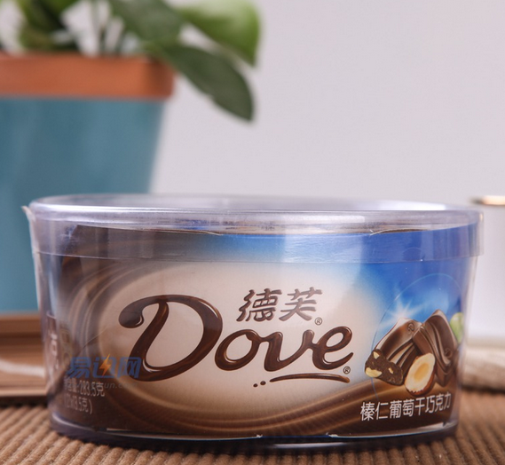 限华东：Dove 德芙 榛仁葡萄干/摩卡榛仁巧克力(碗装) 283.5g*3