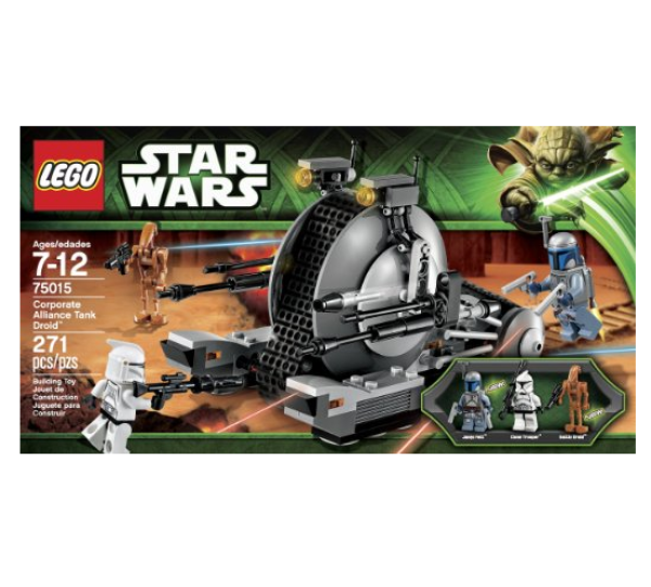 lego乐高星战系列合作联盟坦克机器人75015