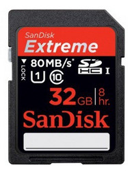 限西北：Sandisk 闪迪 Extreme 至尊极速 SD存储卡（Class10、UHS-1、32GB ）