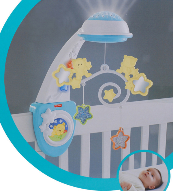 新补货!Fisher-Price 费雪 Y3635 音乐床铃+软胶长颈鹿