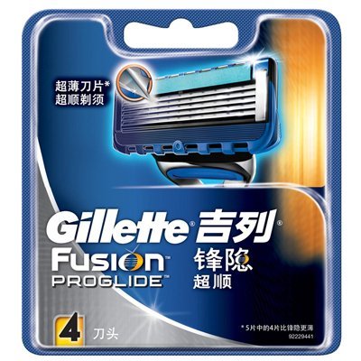 Gillette 吉列 锋隐超顺手动刀片(4刀头) + 锋隐手动刀片(4刀头)