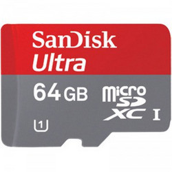 Sandisk 闪迪 64GB Ultra 30MB/S Class10 TF(microSDHC)卡 带TF转SD适配器
