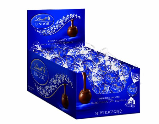 lindt  瑞士莲  软心巧克力球（ 黑巧克力） 60颗  