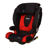 RECARO 瑞雷卡罗 Monza Nova Seatfix 儿童汽车安全座椅 红黑色 (ISOFIX 适合3～12岁 MP3接口)