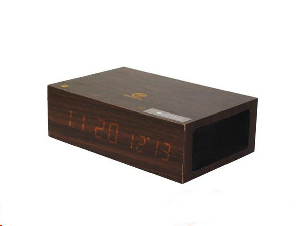 Accessory Power GOgroove 木盒蓝牙音箱（LED闹钟、温度显示、免提通话）