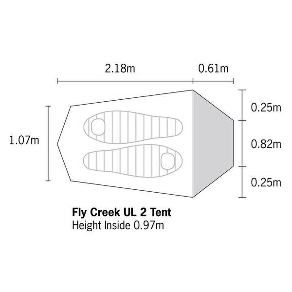 Big Agnes 比格尼斯  Fly Creek UL2 飞溪2  双人 超轻三季帐