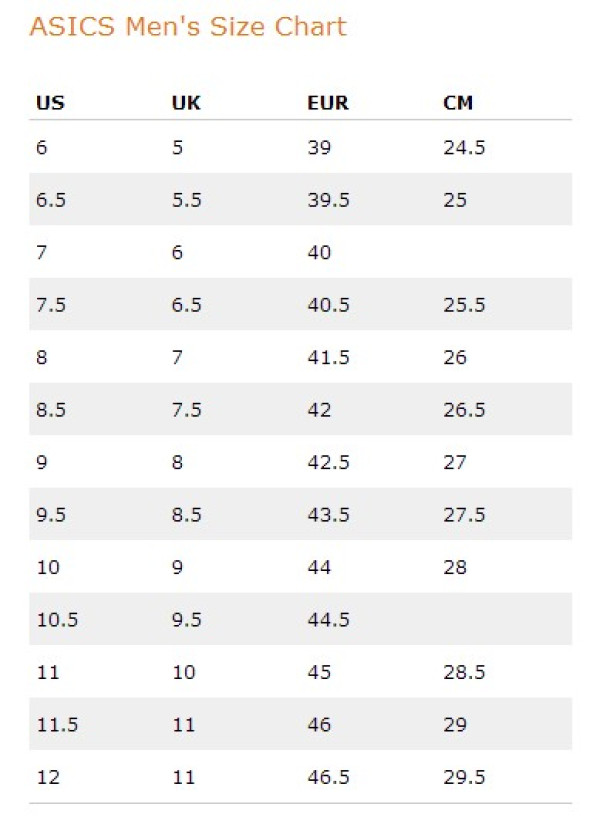 休闲运动鞋 onitsuka tiger/鬼冢虎休闲运动鞋 文章详情  尺码表