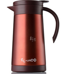 Elmundo 艾蒙多 ELKF-1200(RD) 高真空不锈钢保温咖啡壶1200ML