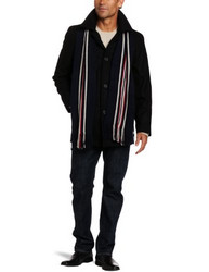 大码福利！Tommy Hilfiger Melton Walking Coat 男款羊毛大衣