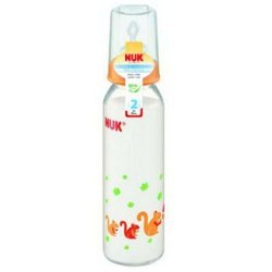 NUK 耐高温玻璃奶瓶 (带2号硅胶中圆孔奶嘴）