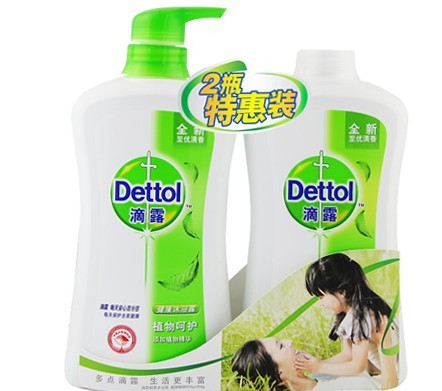 Dettol 滴露 植物呵护 沐浴露（650g*2）