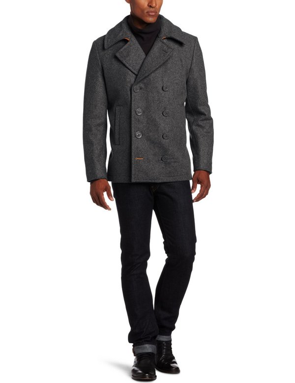 大码神价!Alpha Industries Ensign Pea Coat 男款羊毛外套