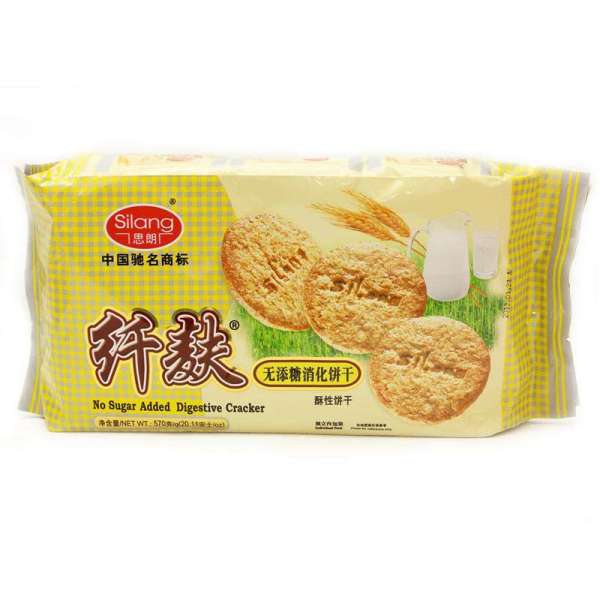 单买好价!思朗 纤麸 无糖消化饼干 570g