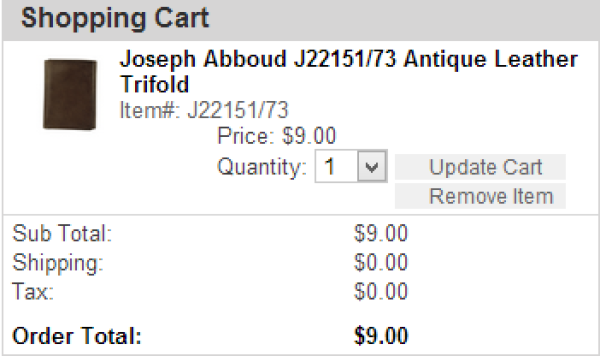 凑单品好伙伴:Joseph Abboud 多款男士真皮钱包