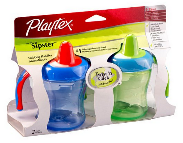 凑单品：Playtex 倍儿乐 The First Sipster Spill-Proof Cup 学饮杯 （200ml*2）