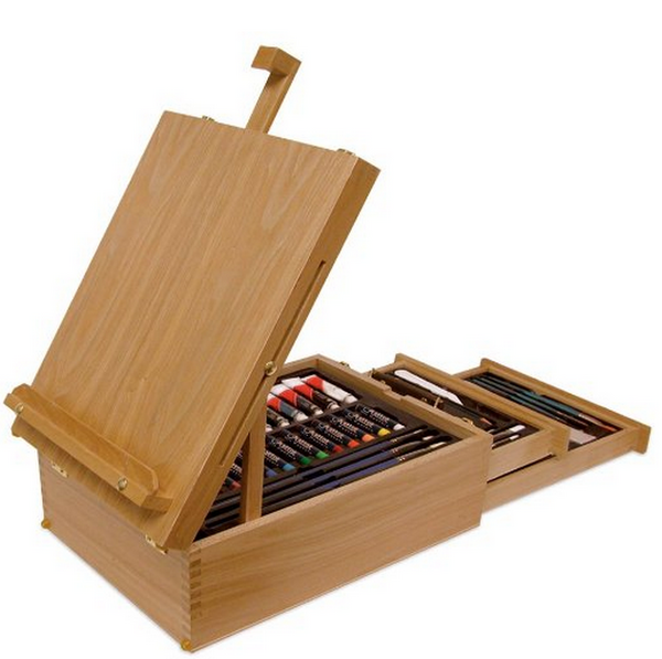 Royal &amp; Langnickel 104-Piece All Media Easel Artist Set  皇家豪华艺术套装