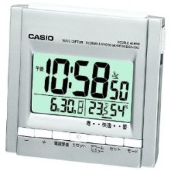 恨ta你就赠给ta：CASIO  卡西欧 电波计时钟（温度/湿度显示、闹钟）