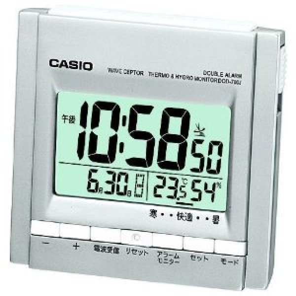 恨ta你就赠给ta:CASIO 卡西欧 电波计时钟(温度/湿度显示、闹钟)