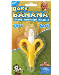 香蕉宝宝 baby banana 硅胶婴儿牙胶牙刷 01145