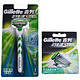 限西北：Gillette 吉列 锋速3敏锐刀架（1刀架+5刀头）*3套 + 清风卷纸1提 + 凑单品