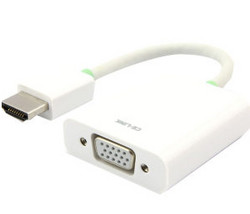 CE-LINK 2181 HDMI A型公头转VGA母头高清适配器 雪白色
