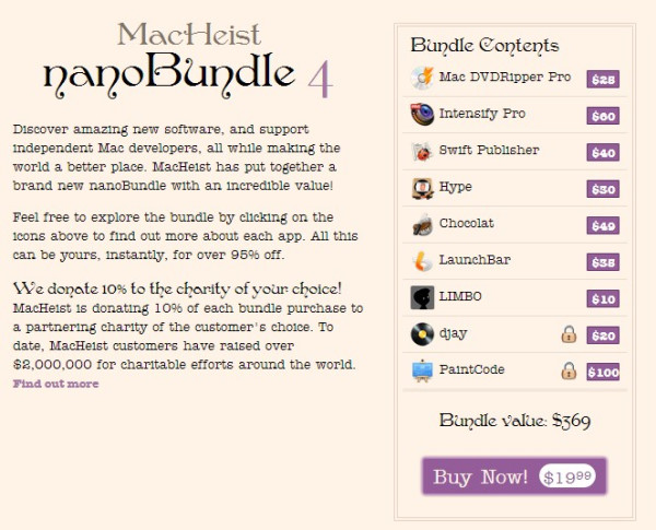Macheist nanoBundle 4 正版软件包 第四弹
