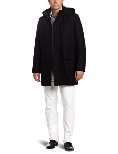 Cole Haan Melton Duffle Jacket 男士羊毛混纺大衣