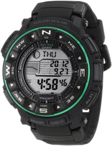 CASIO 卡西欧 ProTrek PRW2500-1B 男款登山表（太阳能、6局电波、三重感应）