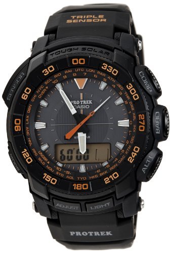 Casio 卡西欧  ProTrek  PRG550-1A4 男款 登山腕表（三重感应、太阳能、双显）