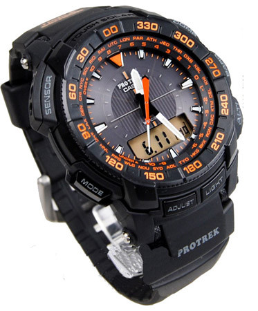 Casio 卡西欧  ProTrek  PRG550-1A4 男款 登山腕表（三重感应、太阳能、双显）