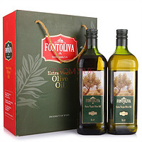 Fontoliva 福莱亚 特级初榨橄榄油1L*2简装礼盒
