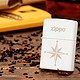 Zippo 芝宝 28555 指南针 白色哑漆单面彩印 打火机