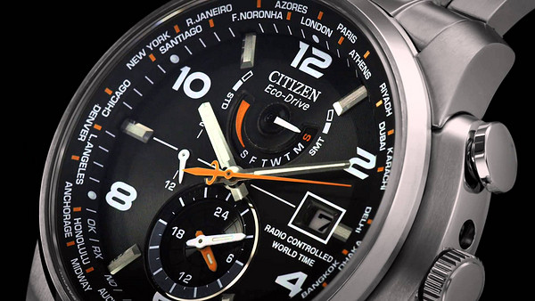 Citizen 西铁城 Eco Drive AT9010-52E 男款光动能腕表（两地时间）