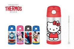 Thermos 膳魔师 儿童卡通吸管保温杯 355ml（赠吸管刷）