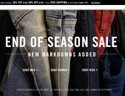 Levi's 李维斯 美国官网 促销活动