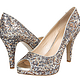 Nine West 玖熙 Danee Platform Pump 鱼嘴高跟鞋 银色款