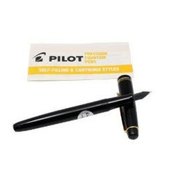 Pilot 百乐 FP-78G-F-B 22K包金笔尖钢笔 F咀(黑色)