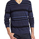 Calvin Klein Sportswear Striped VNK-14 男款美利奴羊毛运动衫