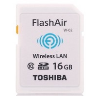 TOSHIBA 东芝 FlashAir 16G 无线SD存储卡（Class 10）+电池