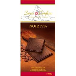 Swiss Confisa 瑞可馨 黑巧克力72%排块100g