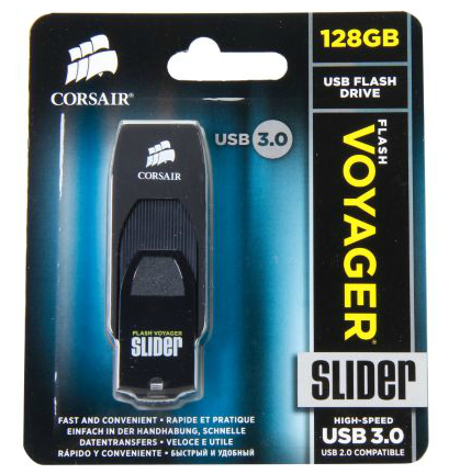 凑单品：CORSAIR 海盗船 Voyager Slider 航海家系列 优盘（128GB USB 3.0）