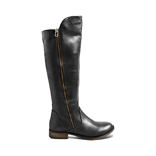 Steve Madden 史蒂夫·马登  Shawny Boot 女士真皮长筒靴 黑色款