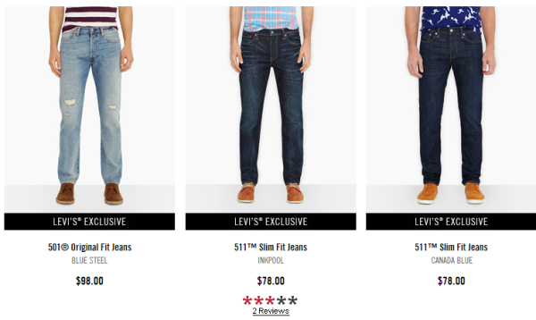 Levi's 李维斯 美国官网 Exclusive专享区